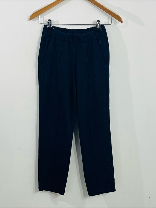 Talbots Pants - T By Talbots Navy Blue Pull On Elastic Stretch Waist Slash Pockets Mid Rise Sz P